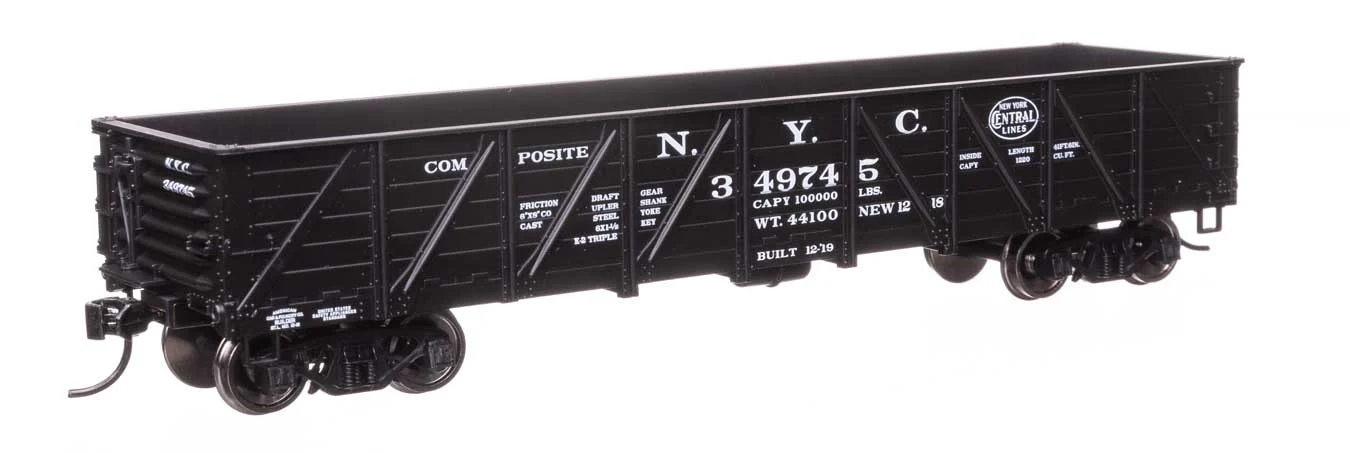 Walthers Mainline HO New York Central #349745 40' 50-Ton Drop Bottom Gondola