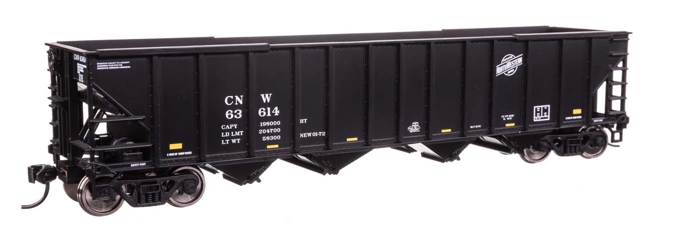 Walthers Mainline HO Scale Chicago & North Western #63614 50' 100-Ton 4-Bay Hopper
