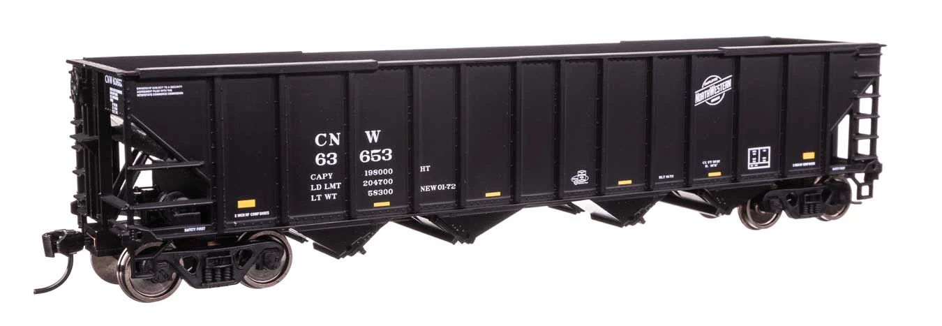 Walthers Mainline HO Scale Chicago & North Western #63653 50' 100-Ton 4-Bay Hopper