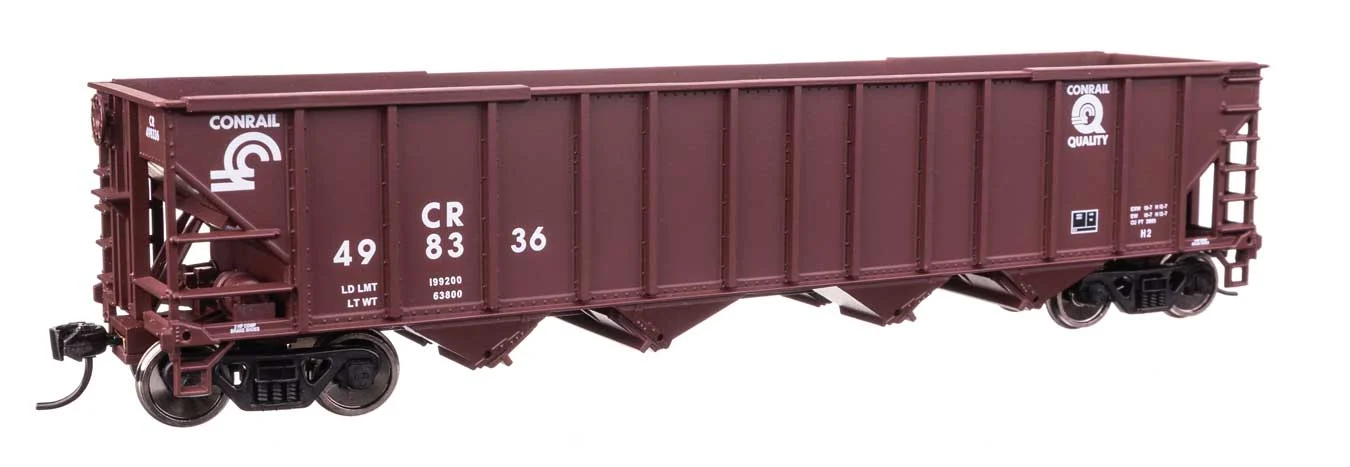 Walthers Mainline HO Scale Conrail #498336 50' 100-Ton 4-Bay Hopper