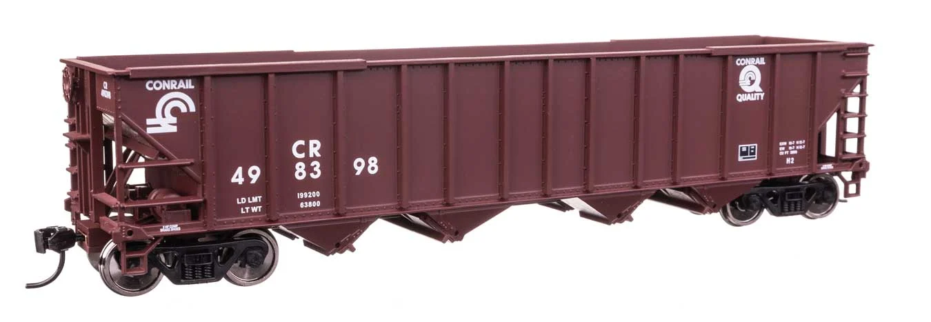 Walthers Mainline HO Scale Conrail #498398 50' 100-Ton 4-Bay Hopper