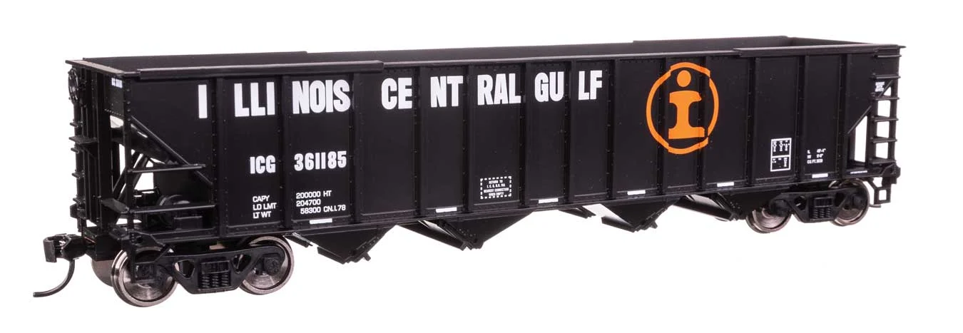 Walthers Mainline HO Scale Illinois Central Gulf #361185 50' 100-Ton 4-Bay Hopper
