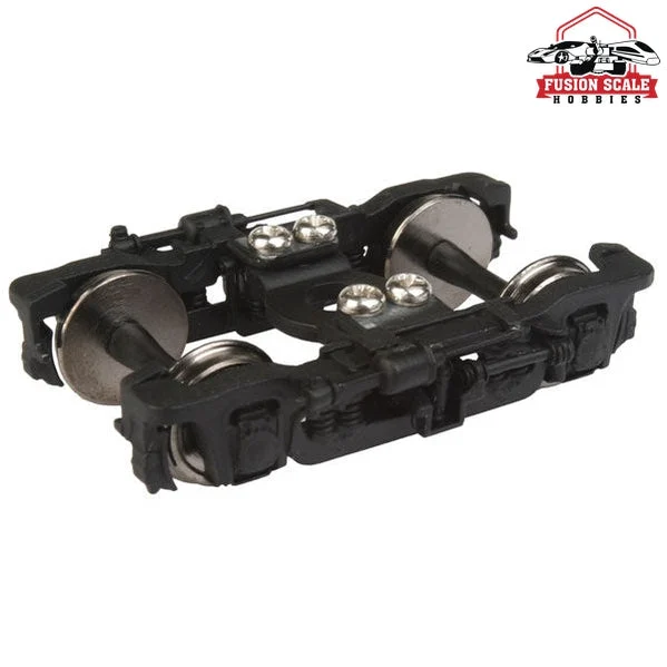 Walthers Proto HO Scale GSC 41-N-11 Metal Passenger Trucks w/Clasp Brake Black - 1 Pair