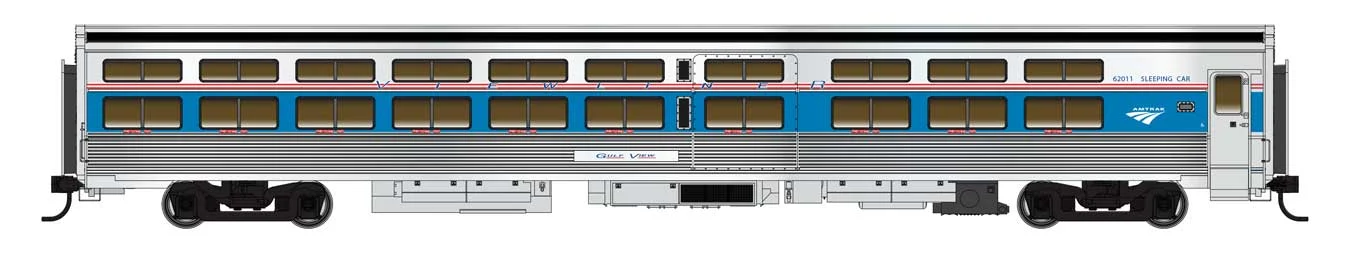 Walthers Proto HO Amtrak VI Early #62011 85' Budd Viewliner Sleeper