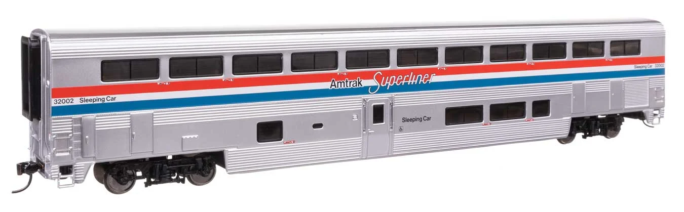 Walthers Proto HO Scale Amtrak Phase III 85' Superliner I Sleeper Amtrak #32002 - Lighted - 920-12024