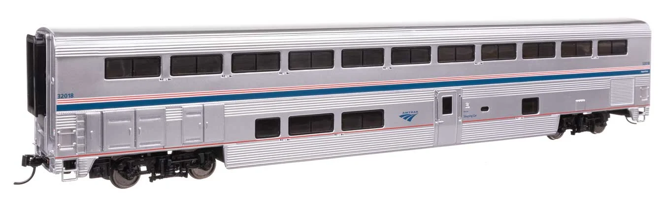 Walthers Proto HO Scale Amtrak Ph. VI #32018 85' Superliner I Sleeper - Lighted - 920-12029