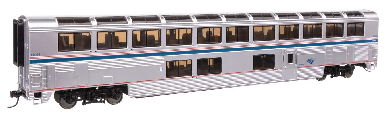 Walthers Proto HO Scale Amtrak Ph. VI #33014 85' Superliner I Lounge - Lighted - 920-12047