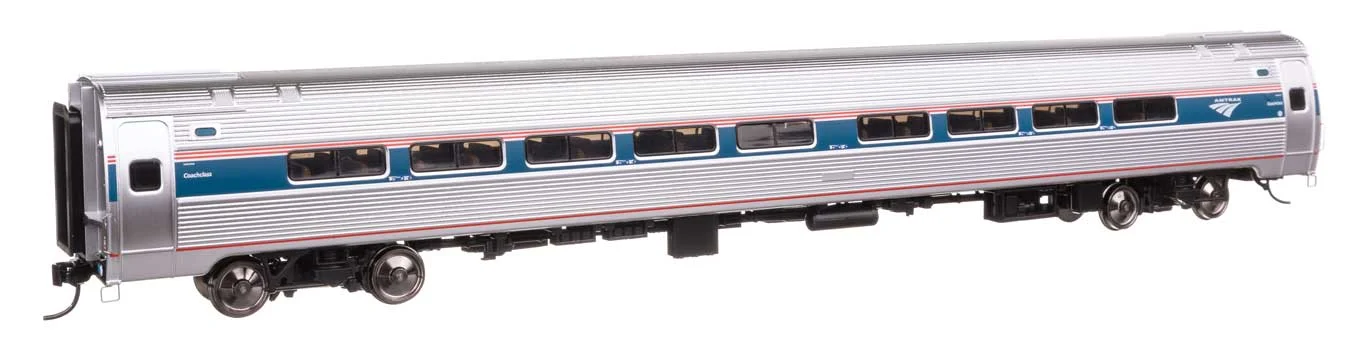 Walthers Proto HO Amtrak Phase VI Amfleet I 84 Seat Coach (Decal) - Lighted - 920-12216