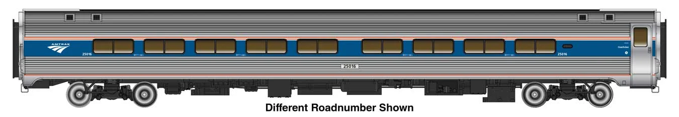 Walthers Proto HO Amtrak #25040 Phase VI Amfleet II 59 Seat Coach - Lighted - 920-12233