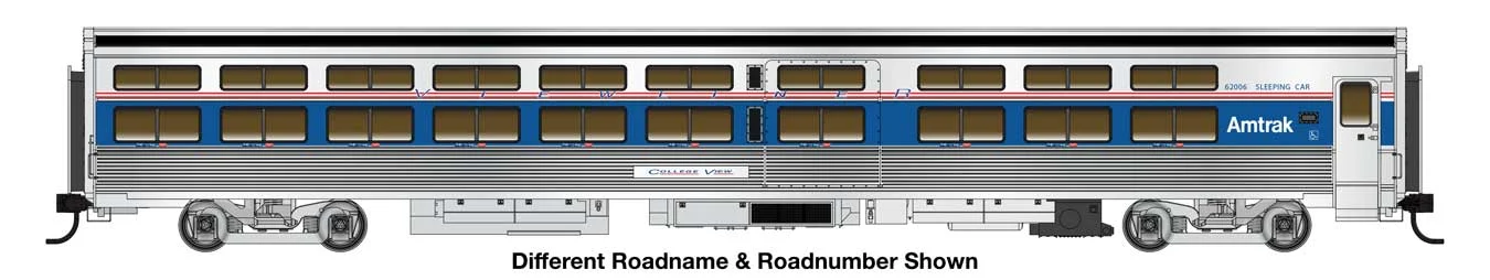 Walthers Proto HO Amtrak IV #62015 85' Budd Viewliner Sleeper - Lighted