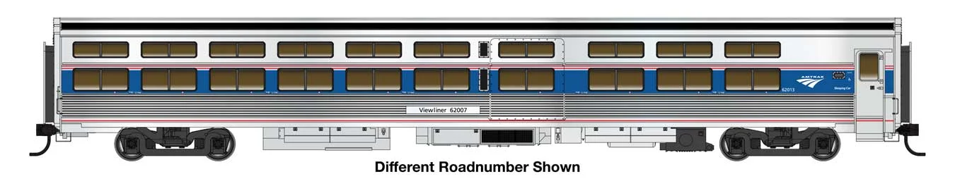 Walthers Proto HO Amtrak VI #62019 85' Budd Viewliner Sleeper - Lighted