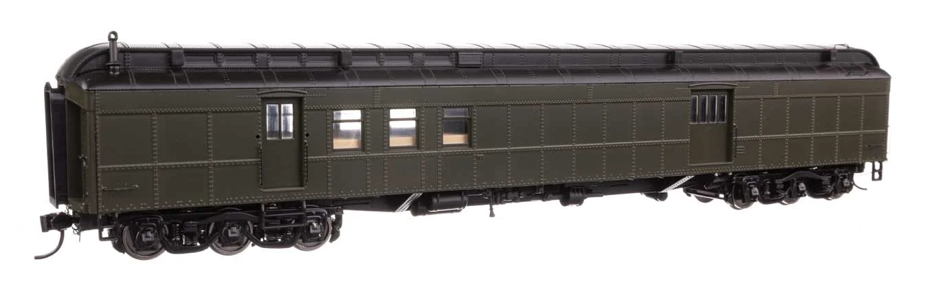 Walthers Proto HO Painted Unlettered 70' Heavyweight RPO-Baggage Car Clerestory Roof