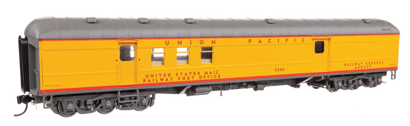 Walthers Proto HO Union Pacific #2266 70' Heavyweight RPO-Baggage Car w/Arched Roof