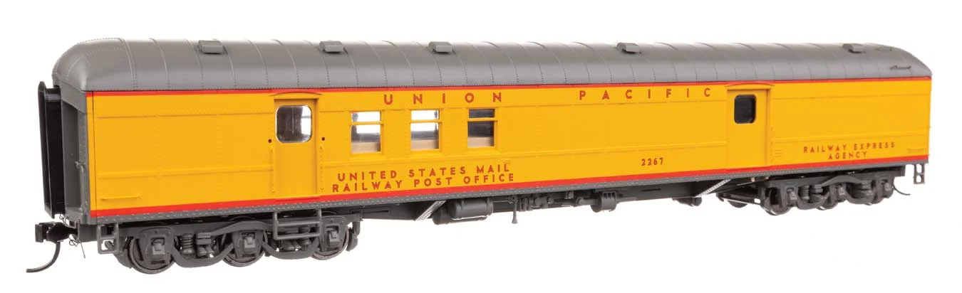 Walthers Proto HO Union Pacific #2267 70' Heavyweight RPO-Baggage Car w/Arched Roof