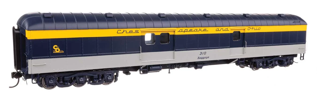 Walthers Proto HO Chesapeake & Ohio #310 70' Heavyweight Baggage Car w/Arched Roof