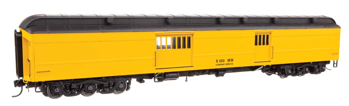 Walthers Proto HO Maintenance of Way #X100 70' Heavyweight Baggage Car w/Clerestory Roof