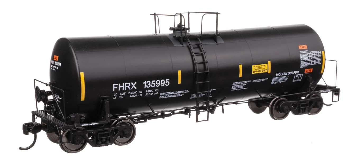 Walthers Proto HO First Union FHRX #135995 40' Trinity 14,000-Gallon Molten Sulfur Tank Car