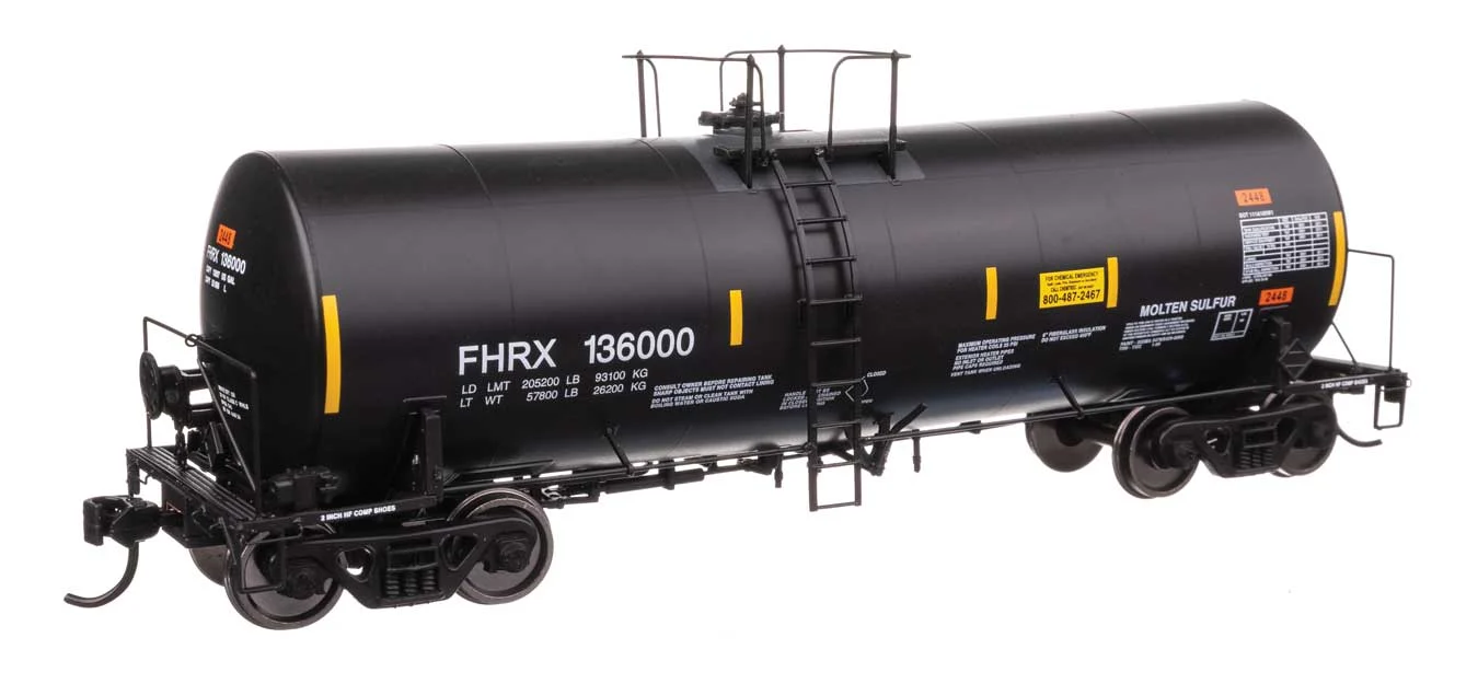 Walthers Proto HO First Union FHRX #136000 40' Trinity 14,000-Gallon Molten Sulfur Tank Car