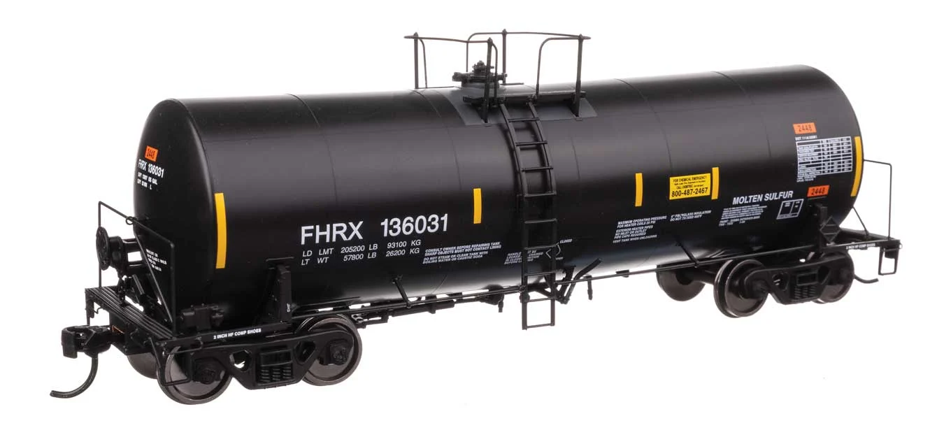 Walthers Proto HO First Union FHRX #136031 40' Trinity 14,000-Gallon Molten Sulfur Tank Car