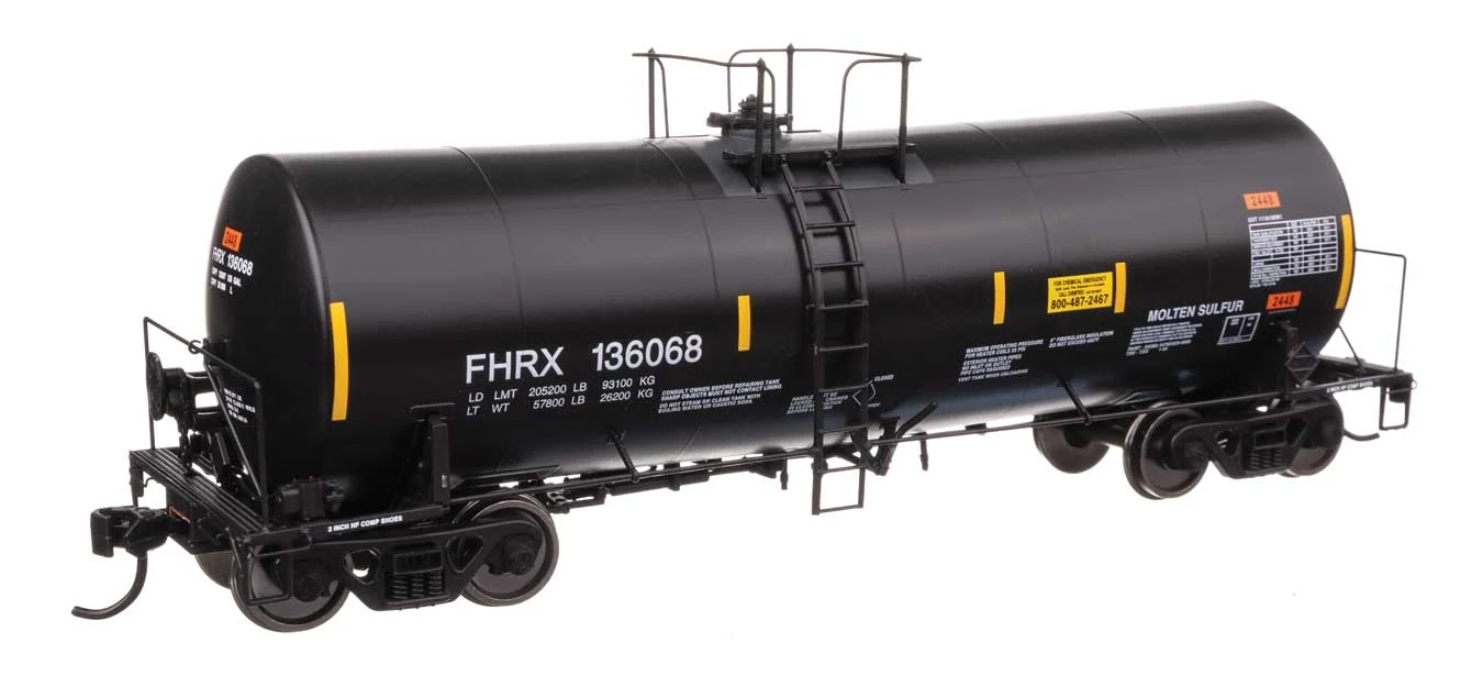 Walthers Proto HO First Union FHRX #136068 40' Trinity 14,000-Gallon Molten Sulfur Tank Car