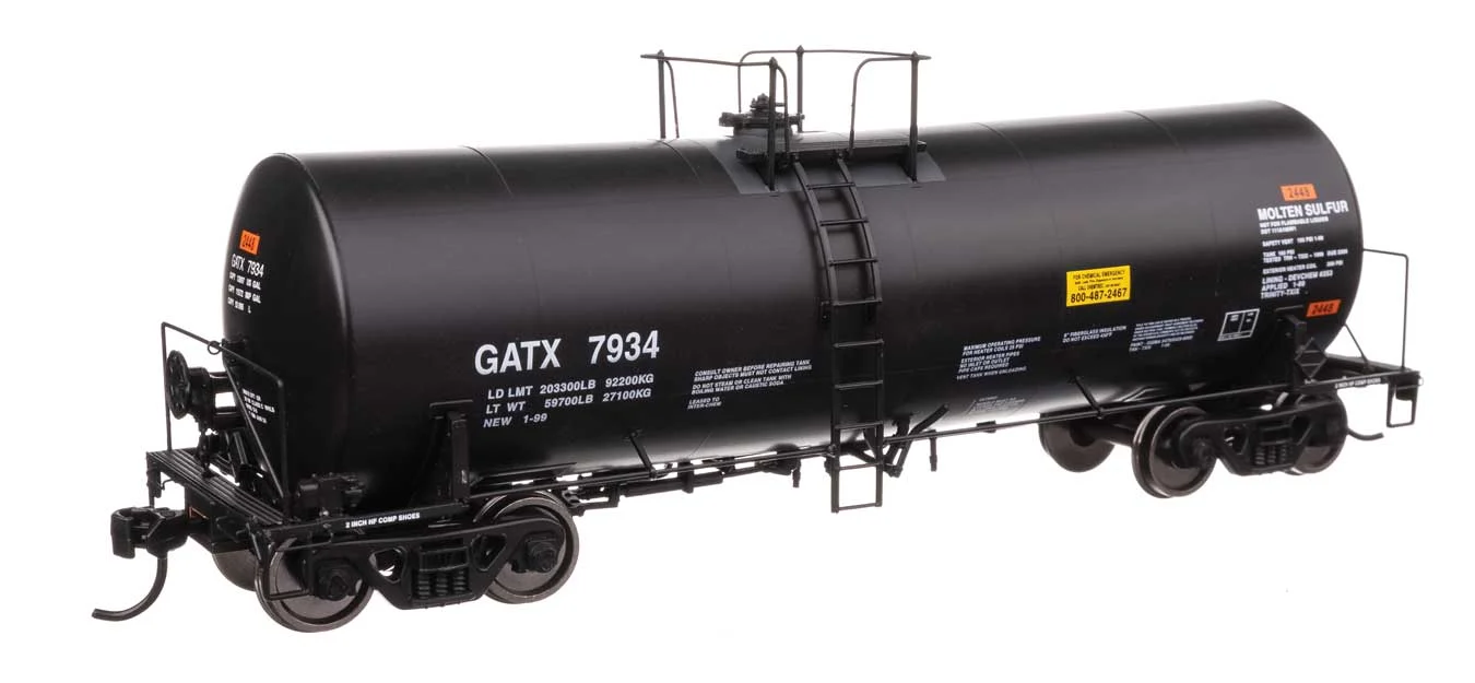 Walthers Proto HO GATX #7934 40' Trinity 14,000-Gallon Molten Sulfur Tank Car