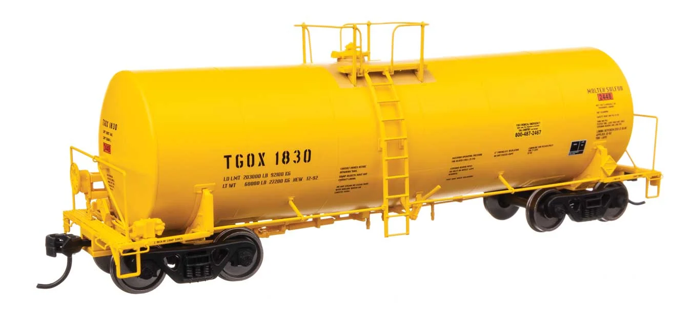 Walthers Proto HO TGOX #1830 40' Trinity 14,000-Gallon Molten Sulfur Tank Car