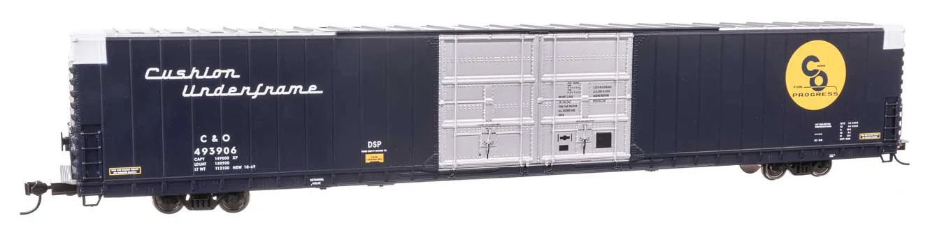 Walthers Proto HO Chesapeake & Ohio #493906 86' Pullman-Standard Double-Door Hi-Cube Boxcar