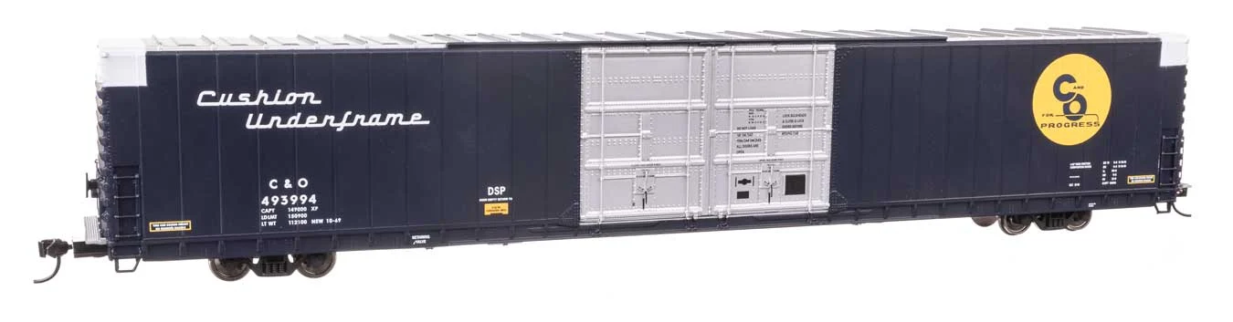 Walthers Proto HO Chesapeake & Ohio #493994 86' Pullman-Standard Double-Door Hi-Cube Boxcar