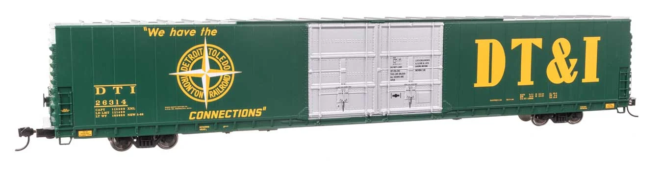 Walthers Proto HO Detroit, Toledo & Ironton #26314 86' Pullman-Standard Double-Door Hi-Cube Boxcar