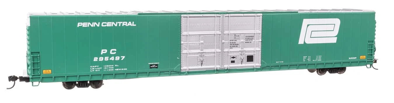 Walthers Proto HO Penn Central #295497 86' Pullman-Standard Double-Door Hi-Cube Boxcar