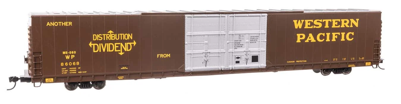 Walthers Proto HO Western Pacific #86068 86' Pullman-Standard Double-Door Hi-Cube Boxcar