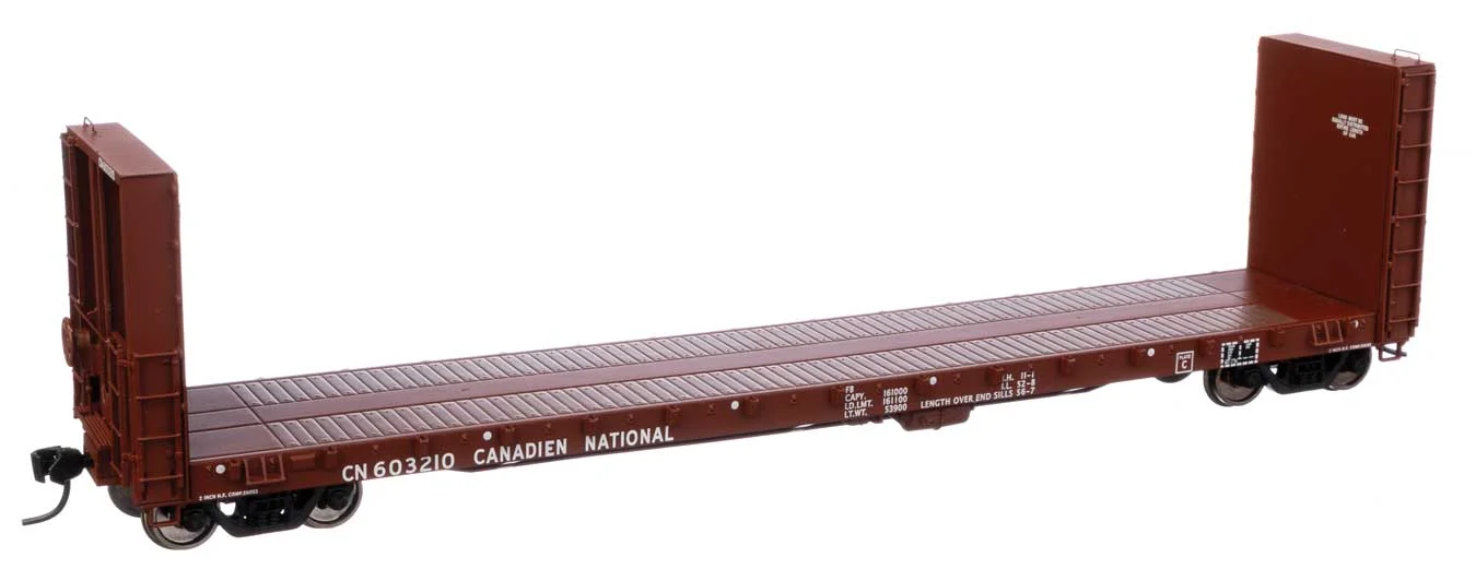 Walthers Proto HO CN #603210 Canadian National 50' CC&F Bulkhead Flatcar - 920-104350