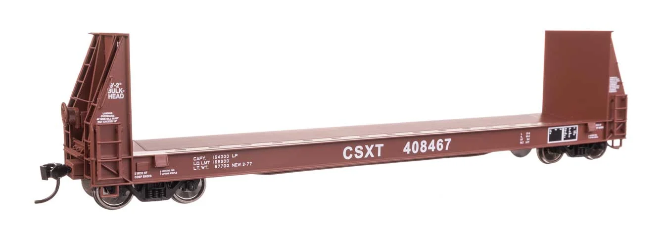 Walthers Proto HO Scale CSX #408467 50' Sieco Pulpwood Flatcar