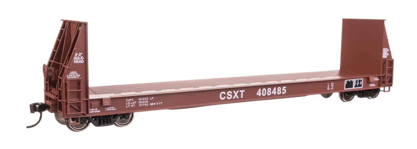 Walthers Proto HO Scale CSX #408485 50' Sieco Pulpwood Flatcar
