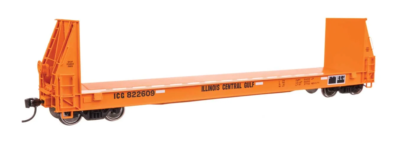 Walthers Proto HO Scale Illinois Central Gulf #822609 50' Sieco Pulpwood Flatcar
