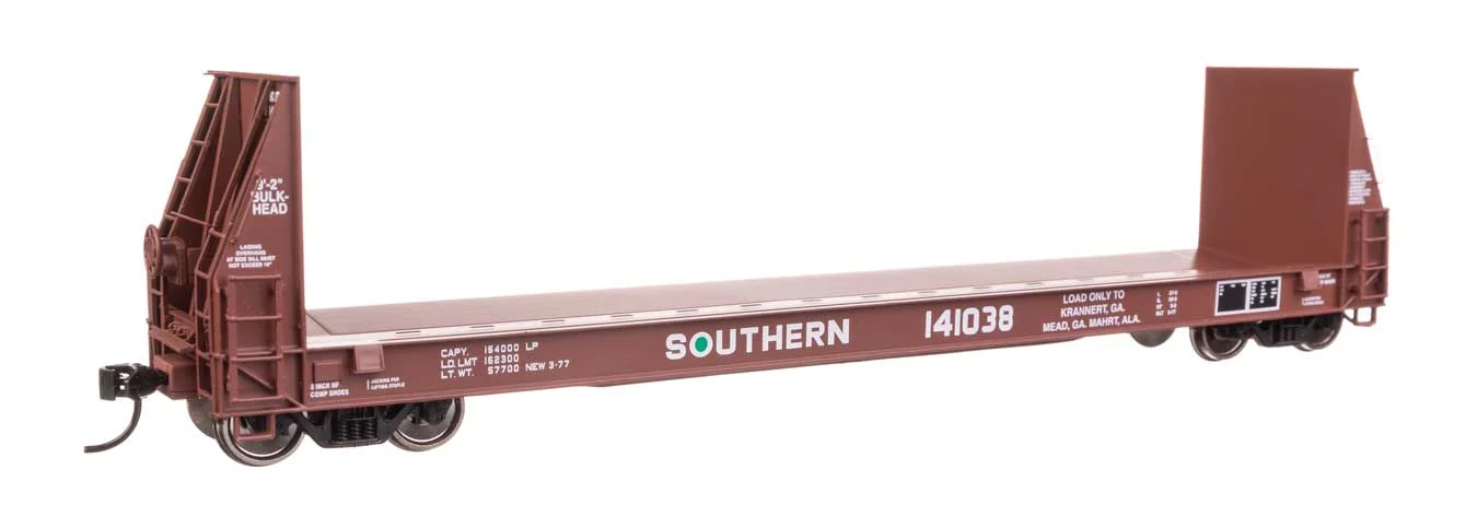 Walthers Proto HO Scale Southern Railway #141038 50' Sieco Pulpwood Flatcar