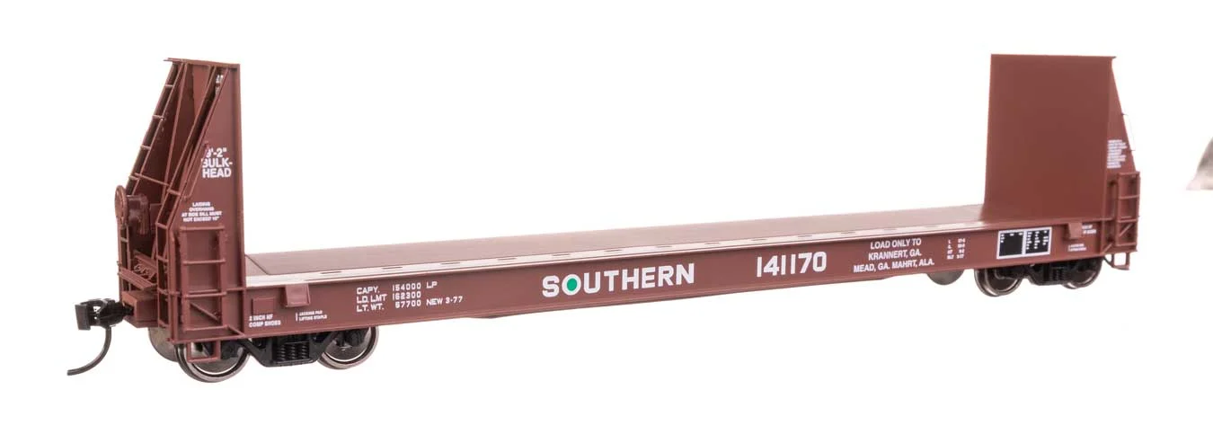 Walthers Proto HO Scale Southern Railway #141170 50' Sieco Pulpwood Flatcar
