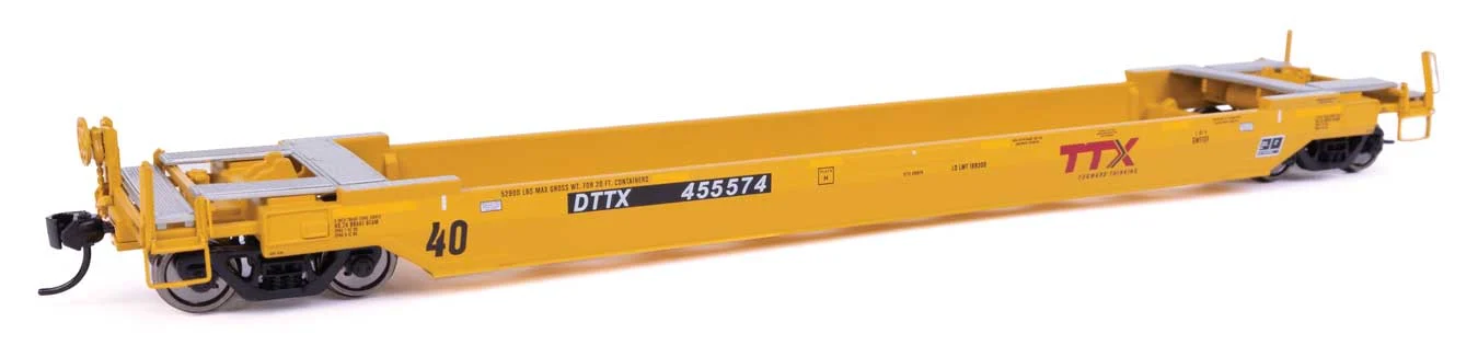 Walthers Proto HO Scale DTTX (Forward Thinking) #455574 Gunderson Rebuilt All-Purpose 40' Well Car