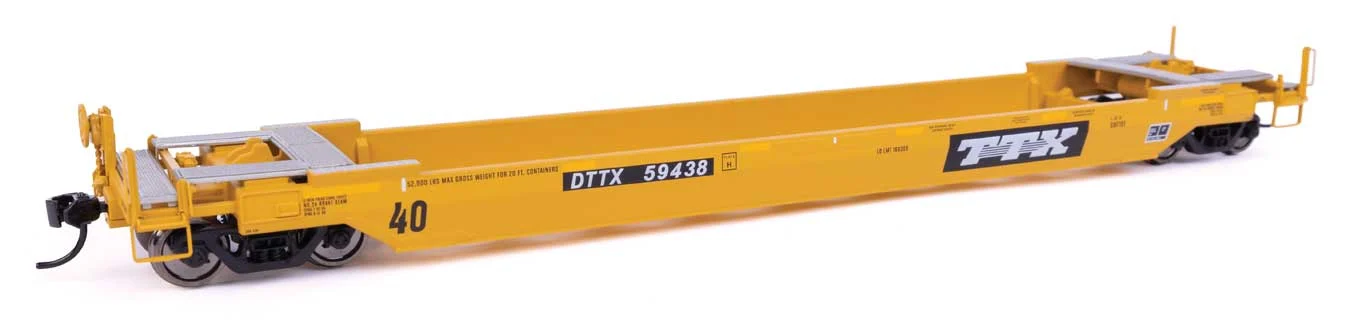 Walthers Proto HO Scale DTTX (Old Logo) #59438 Gunderson Rebuilt All-Purpose 40' Well Car