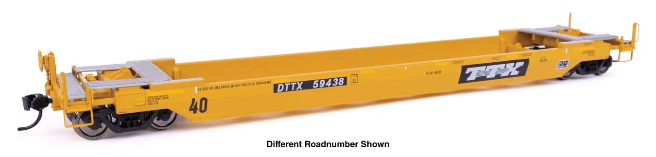 Walthers Proto HO Scale DTTX (Old Logo) #59582 Gunderson Rebuilt All-Purpose 40' Well Car