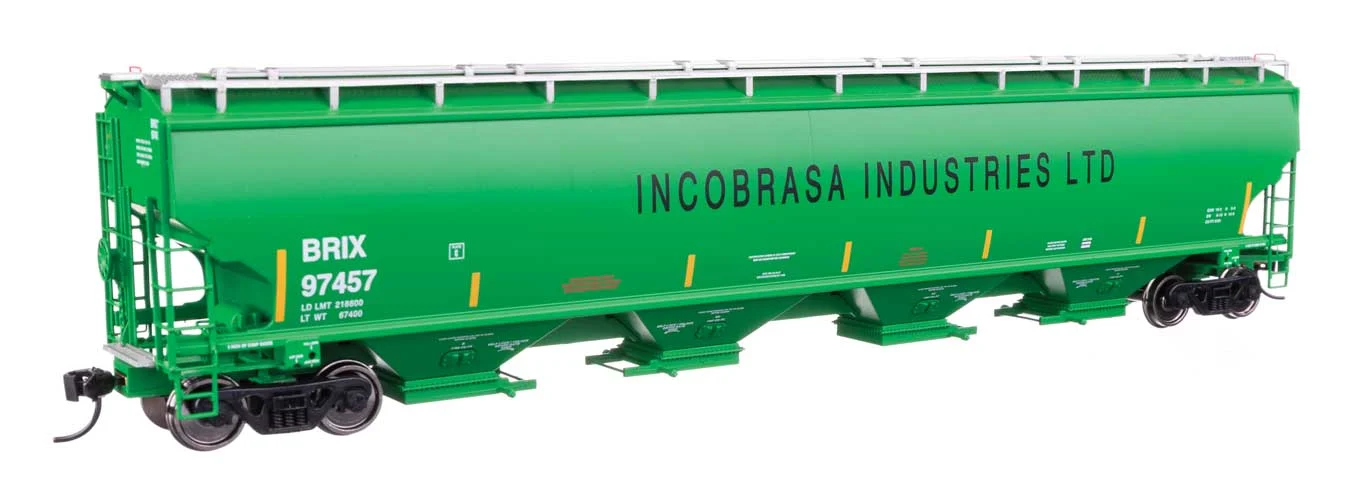 Walthers Proto HO Incobrasa Industries Limited BRIX #97457 67' Trinity 6351 4-Bay Covered Hopper
