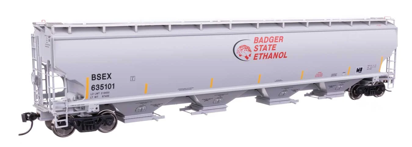 Walthers Proto HO Badger State Ethanol BSEX #635101 67' Trinity 6351 4-Bay Covered Hopper