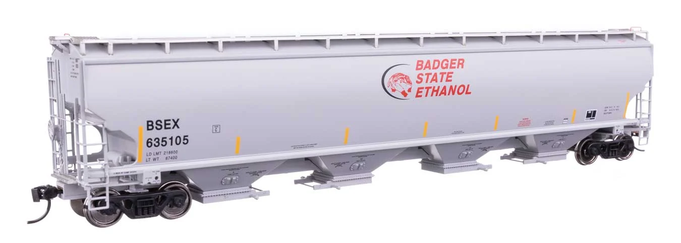 Walthers Proto HO Badger State Ethanol BSEX #635105 67' Trinity 6351 4-Bay Covered Hopper