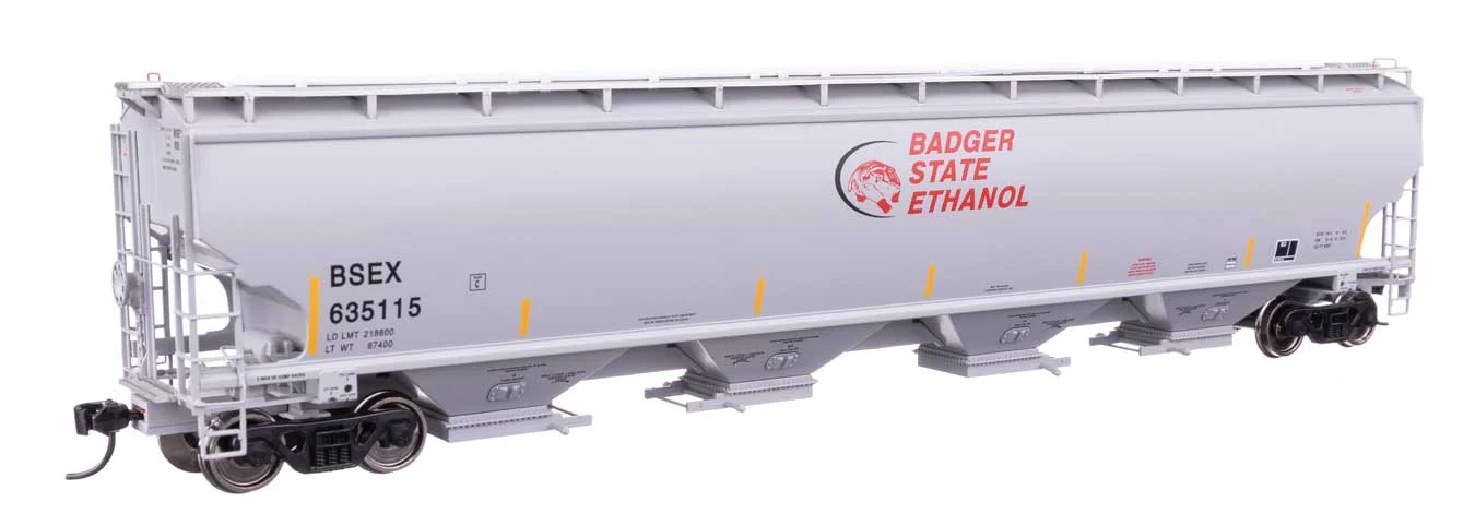 Walthers Proto HO Badger State Ethanol BSEX #635115 67' Trinity 6351 4-Bay Covered Hopper