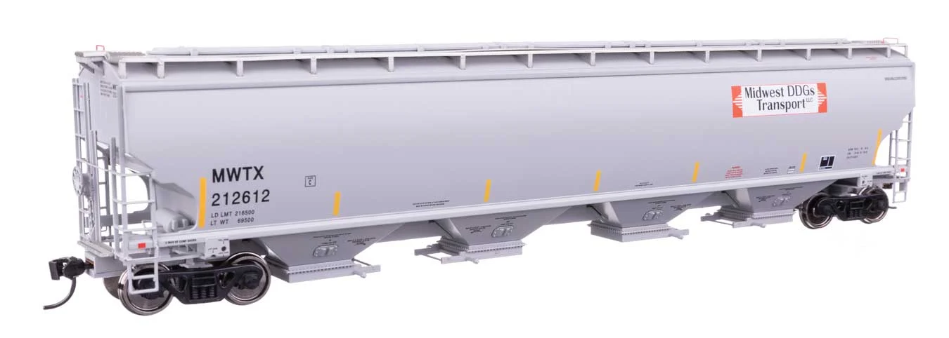 Walthers Proto HO Midwest DDG Transport MWTX #212612 67' Trinity 6351 4-Bay Covered Hopper