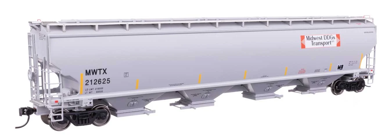 Walthers Proto HO Midwest DDG Transport MWTX #212625 67' Trinity 6351 4-Bay Covered Hopper