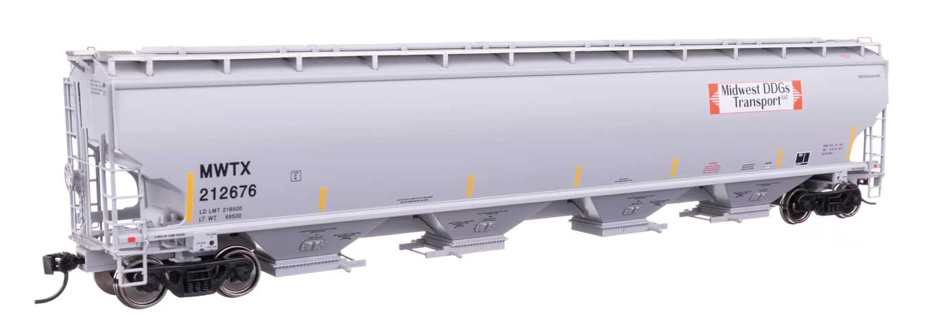 Walthers Proto HO Midwest DDG Transport MWTX #212676 67' Trinity 6351 4-Bay Covered Hopper