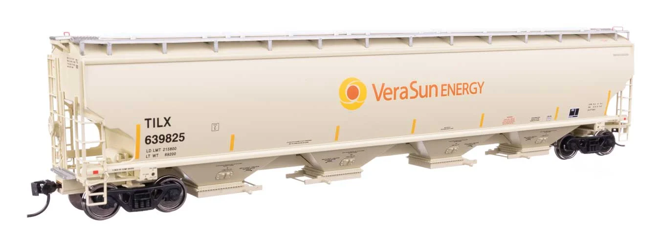 Walthers Proto HO Vera Sun TILX #639825 67' Trinity 6351 4-Bay Covered Hopper