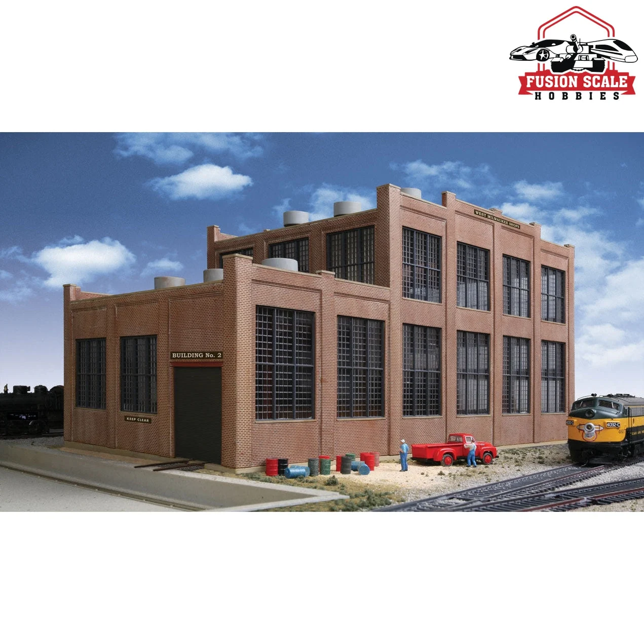Walthers Cornerstone HO Scale Railroad Shop Kit 171/8 x 83/4 x 85/8" 43.4 x 22.2 x 22cm