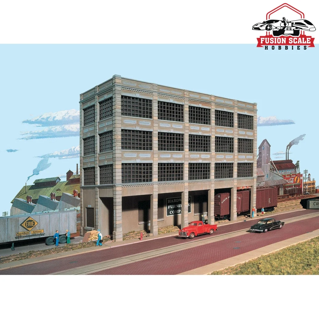 Walthers Cornerstone HO Scale Heritage Furniture Background Building Kit Back Wall 113/8 x 43/4 x 815/16" 28.4 x 11.8 x 22.3cm